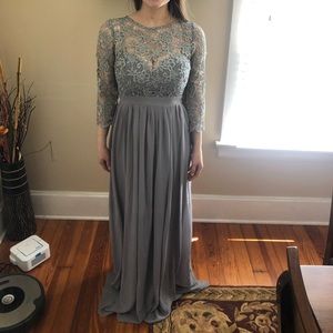 NWT Long Grey Bridesmaid/Formal Dress
